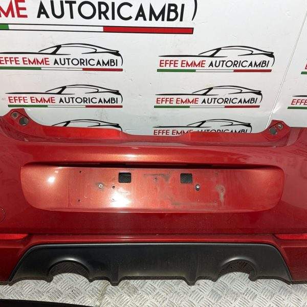 PARAURTI POSTERIORE SMART 453 5 porte Brabus doppio scarico si vende solo completo colore rosso bordeaux