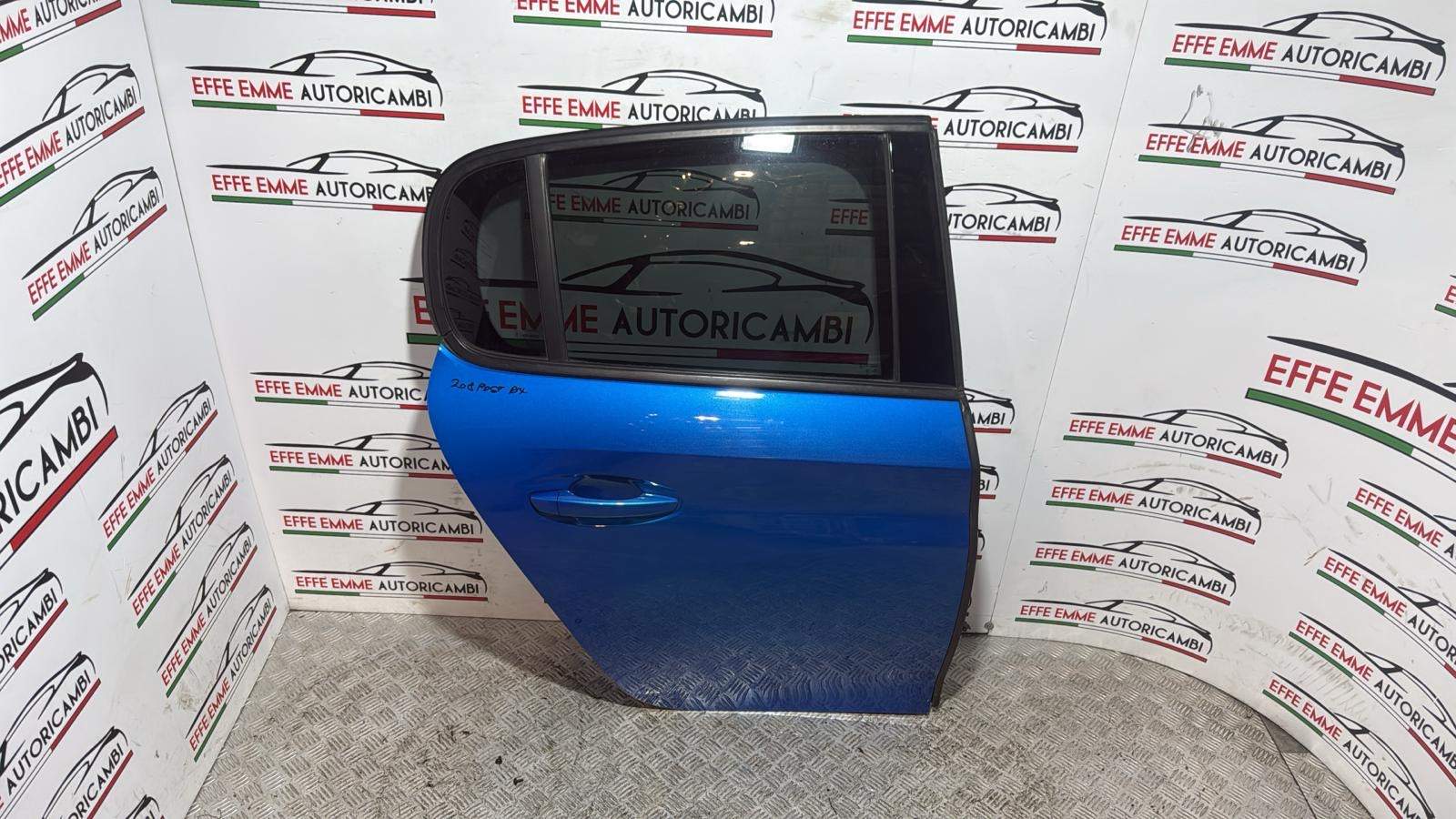 PORTA PORTIERA SPORTELLO POSTERIORE DX DESTRA PEUGEOT 208 seconda serie 2022 COLORE BLU