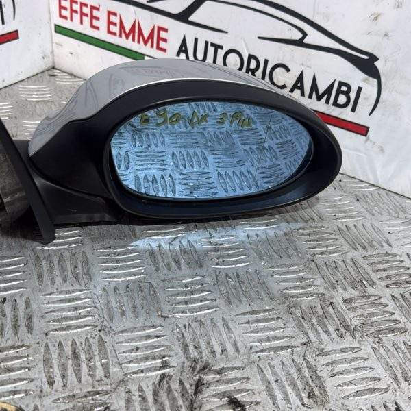 SPECCHIO DX DESTRO BMW E90 E91 serie 3 COLORE ARGENTO 3 pin
