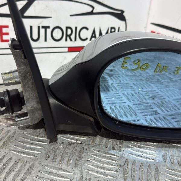 SPECCHIO DX DESTRO BMW E90 E91 serie 3 COLORE ARGENTO 3 pin