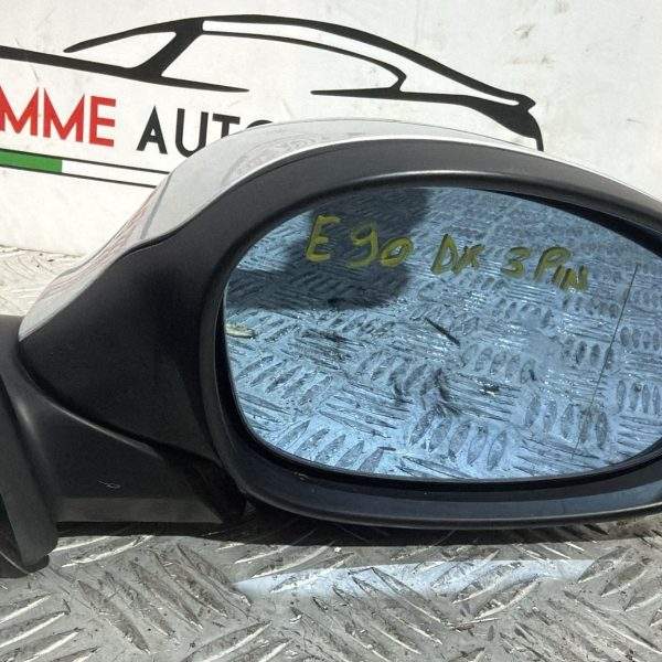 SPECCHIO DX DESTRO BMW E90 E91 serie 3 COLORE ARGENTO 3 pin