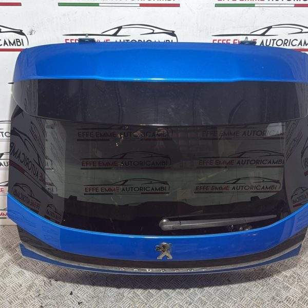 PORTELLONE BAULE PEUGEOT 208 SECONDA SERIE 2022 COLORE BLU COMPLETO DI LUNOTTO TERGICRISTALLI MANIGLIA E SERRATURA
