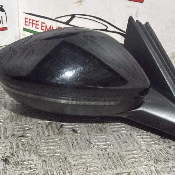 SPECCHIO SPECCHIETTO PEUGEOT 208 SECONDA SERIE DESTRO DX COLORE NERO 10 PIN ANNO 2022