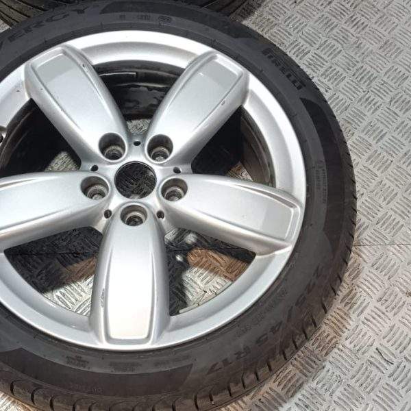 CERCHI E GOMME MINI COOPER SERIE F 225 45 17 DOT 02/25 GOMME AL 50%