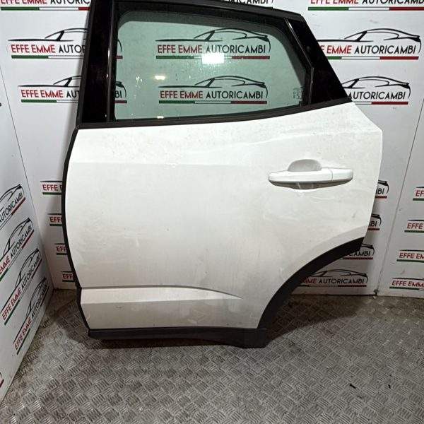 PORTA PORTIERA SPORTELLO JAGUAR E-PACE EPACE POSTERIORE SX SINISTRO COMPLETO DI VETRO ALZAVETRO SERRATURA MANIGLIA COLORE BIANCO