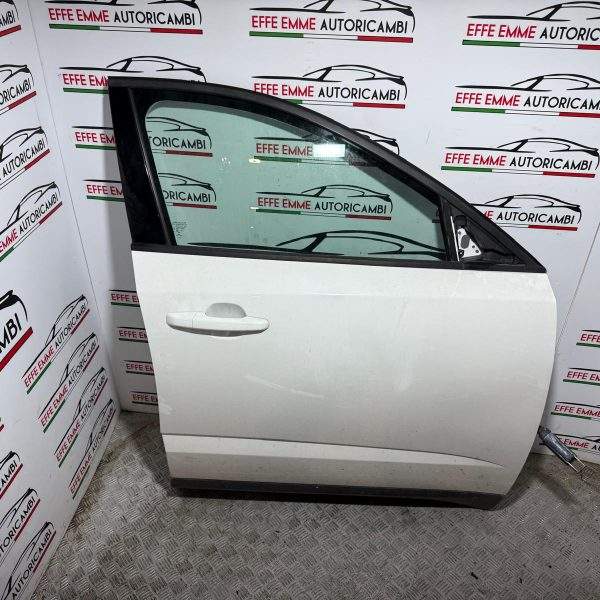 PORTA PORTIERA SPORTELLO JAGUAR E-PACE EPACE ANTERIORE DESTRO DX COMPLETO DI VETRO ALZAVETRO SERRATURA MANIGLIA COLORE BIANCO