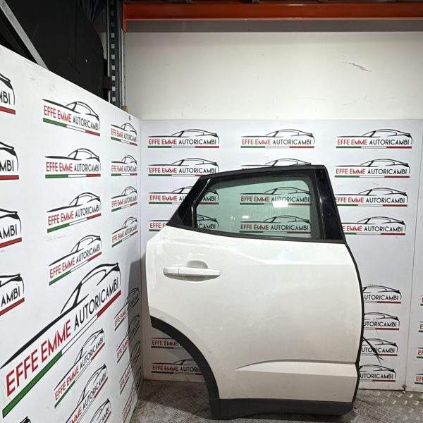 PORTA PORTIERA SPORTELLO JAGUAR E-PACE EPACE POSTERIORE DESTRO DX COMPLETO DI VETRO ALZAVETRO SERRATURA MANIGLIA COLORE BIANCO