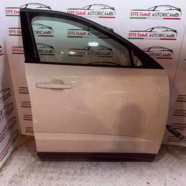 PORTA PORTIERA SPORTELLO JAGUAR E-PACE EPACE ANTERIORE DESTRO DX COMPLETO DI VETRO ALZAVETRO SERRATURA MANIGLIA COLORE BIANCO