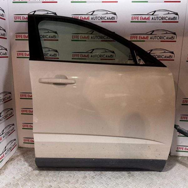 PORTA PORTIERA SPORTELLO JAGUAR E-PACE EPACE ANTERIORE DESTRO DX COMPLETO DI VETRO ALZAVETRO SERRATURA MANIGLIA COLORE BIANCO