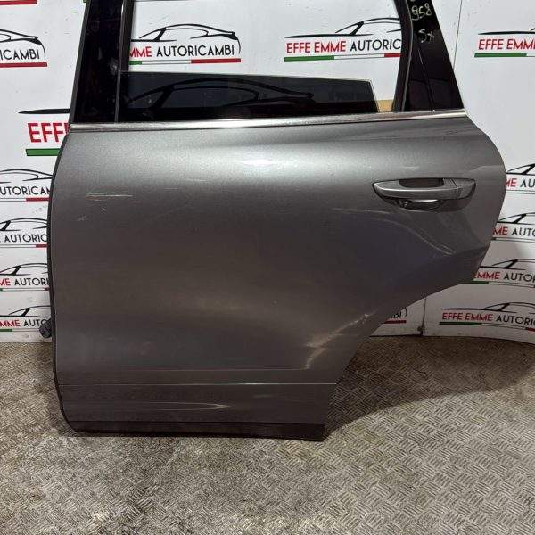 PORTA PORTIERA SPORTELLO POSTERIORE SINISTRA SX PORSCHE CAYENNE ANNO 2012 MODELLO 958 COLORE ANTRACITE