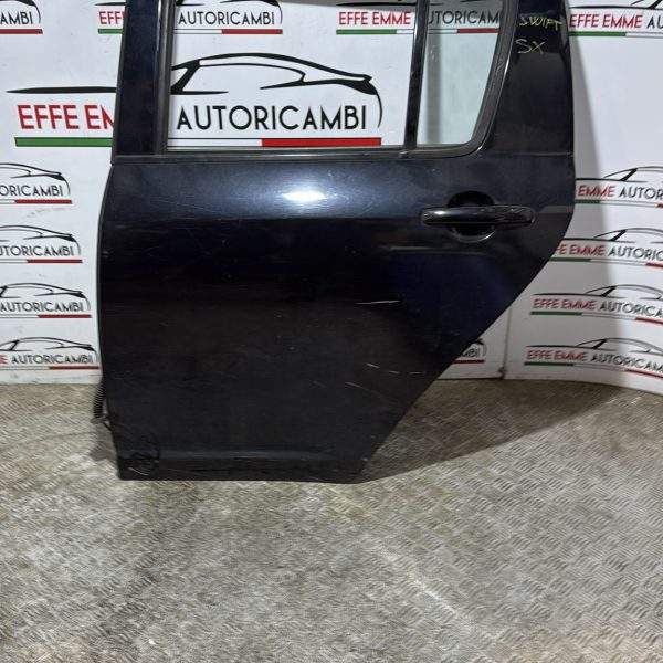 PORTA PORTIERA SPORTELLO POSTERIORE SINISTRA SX SUZUKI SWIFT 3 SERIE COLORE NERO
