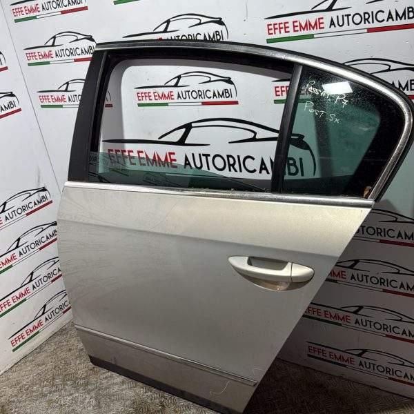 PORTA PORTIERA SPORTELLO POSTERIORE SINISTRA SX VOLKSWAGEN PASSAT B7 COLORE ARGENTO