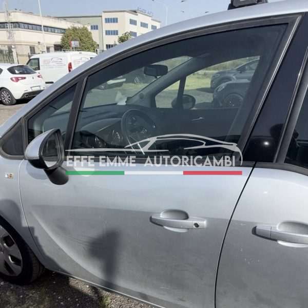 PORTA PORTIERA SPORTELLO ANTERIORE SINISTRA SX OPEL MERIVA B ANNO 2012 1.4 BENZINA COLORE GRIGIO