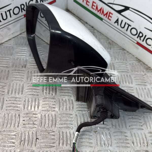 SPECCHIETTO SPECCHIO SINISTRO SX LAND ROVER RANGE ROVER EVOQUE PRIMA SERIE  10  PIN CALOTTA COLORE BIANCO