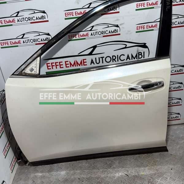 PORTA PORTIERA SPORTELLO ANTERIORE SINISTRA SX NISSAN XTRAIL X TRAIL T32 RESTYLING COLORE BIANCO PERLA