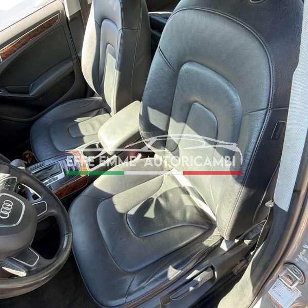 TAPPEZZERIA SEDILI PELLE AUDI A4 B8 RESTYLING S  LINE SLINE AVANT NERO