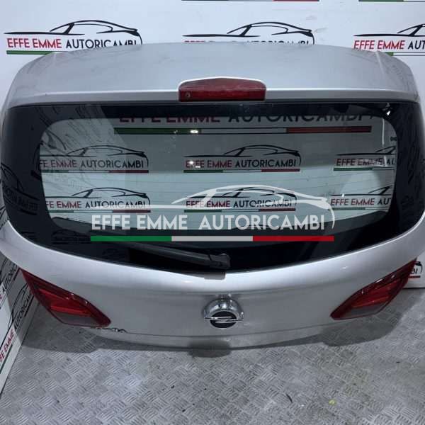 PORTELLONE BAULE POSTERIORE OPEL CORSA E COLORE GRIGIO METALLIZZATO